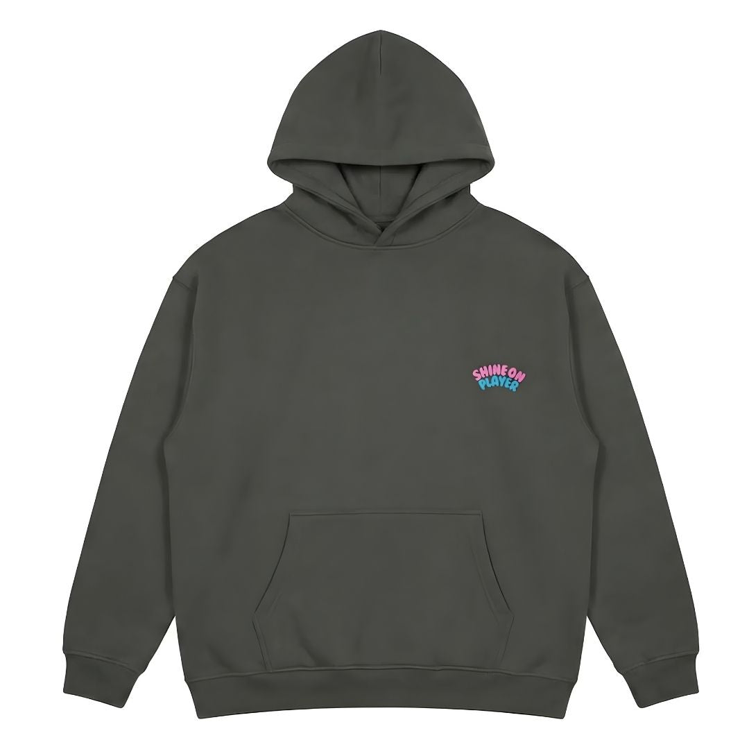 Fleece-Lined Oversized Hoodies [Dark Grey | White | Khaki | Pink] image 6