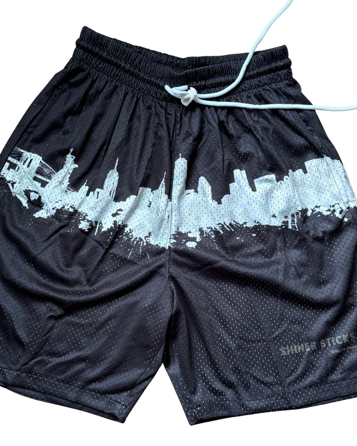NYC Skyline Mesh Athletic Shorts image 5