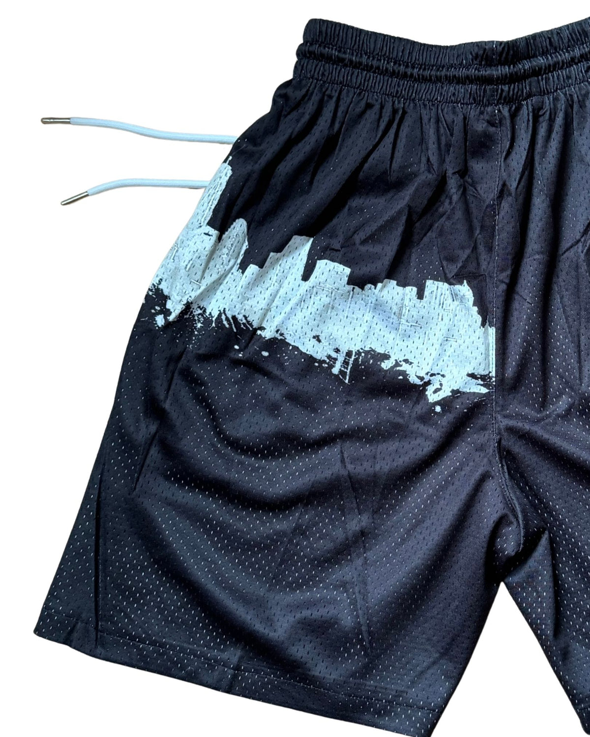 NYC Skyline Mesh Athletic Shorts image 4