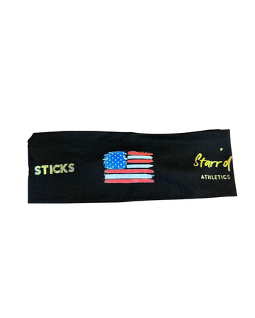 USA BLACK SPORTS HEADBAND image 0