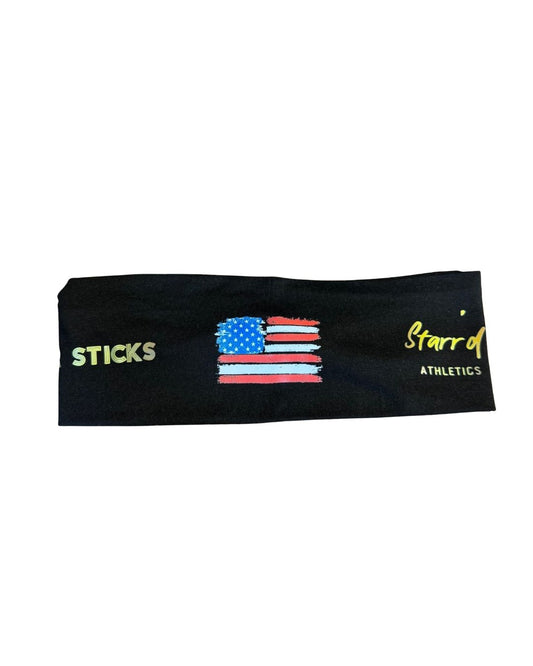 USA BLACK SPORTS HEADBAND image 0