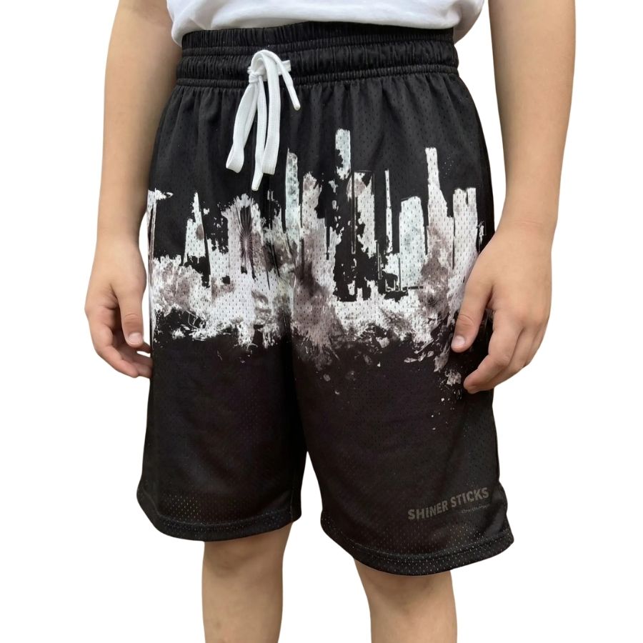 Singapore Skyline Mesh Athletic Shorts image 0