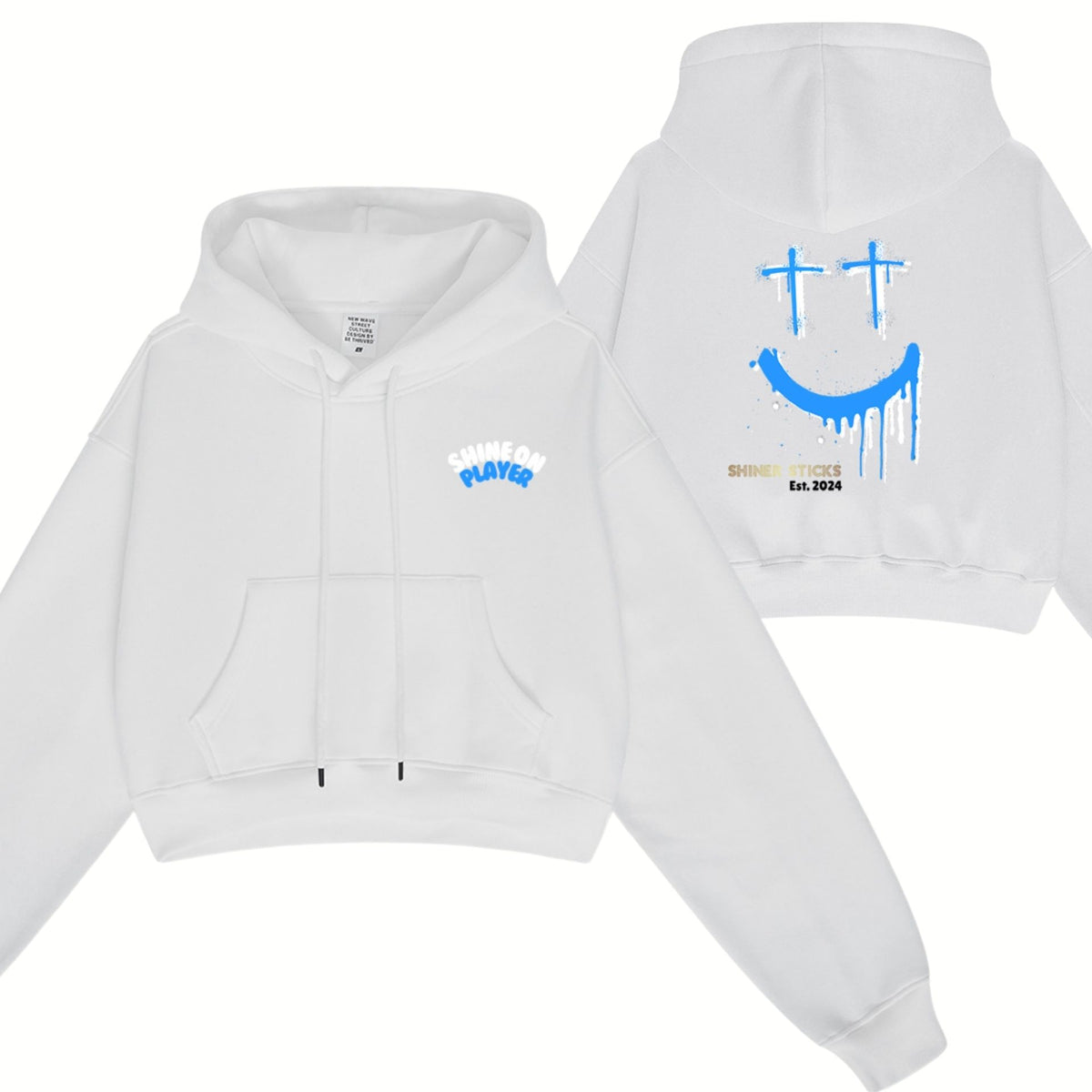 Fleece-Lined Cropped Hoodies [Dark Grey | White | Tan | Pink] image 3