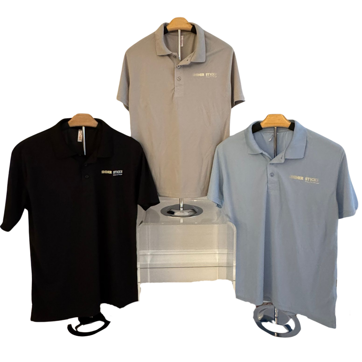 Microfibre Polo T-Shirt Unisex [Black | Grey | Blue] image 0