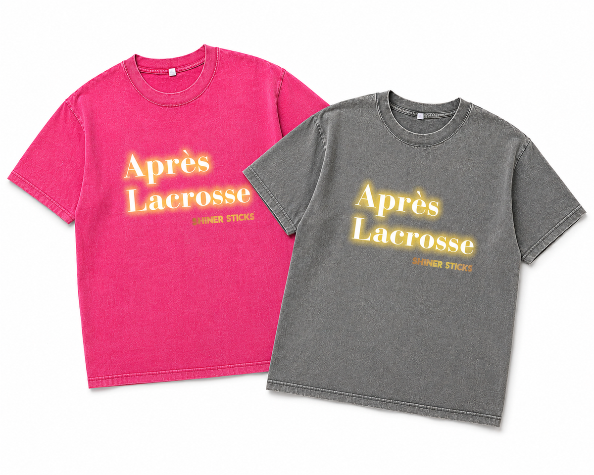 Oversized Acid-Washed Après Lacrosse Tshirt image 1