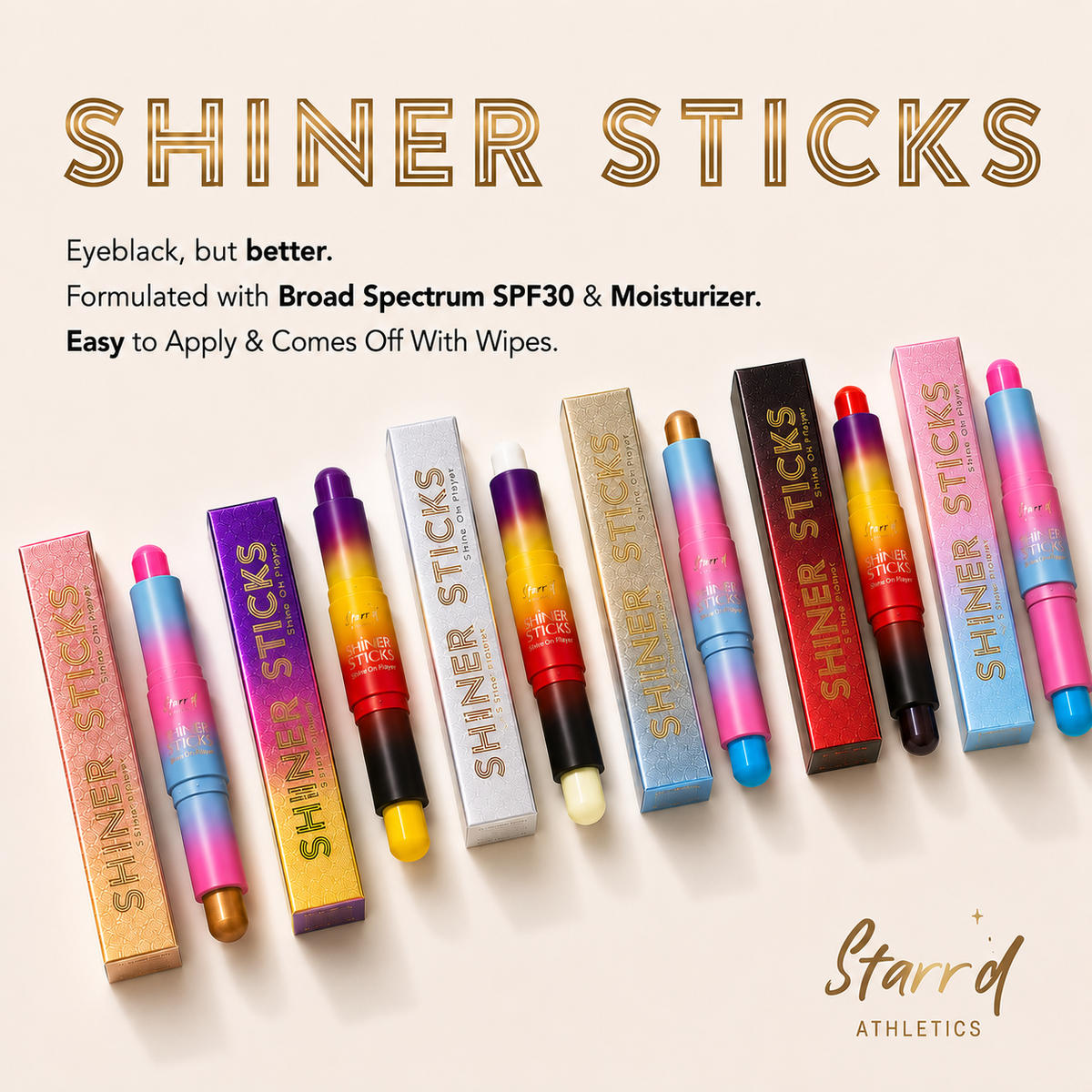 SHINER STICKS - NAVY & ORANGE image 1