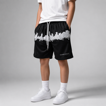 NYC Skyline Mesh Athletic Shorts