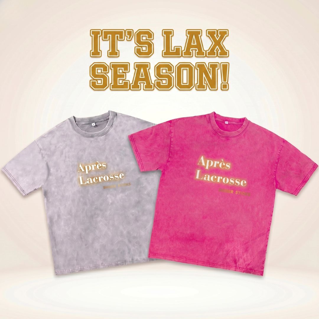 Oversized Acid-Washed Après Lacrosse Tshirt image 0