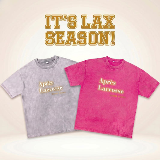 Oversized Acid-Washed Après Lacrosse Tshirt image 0