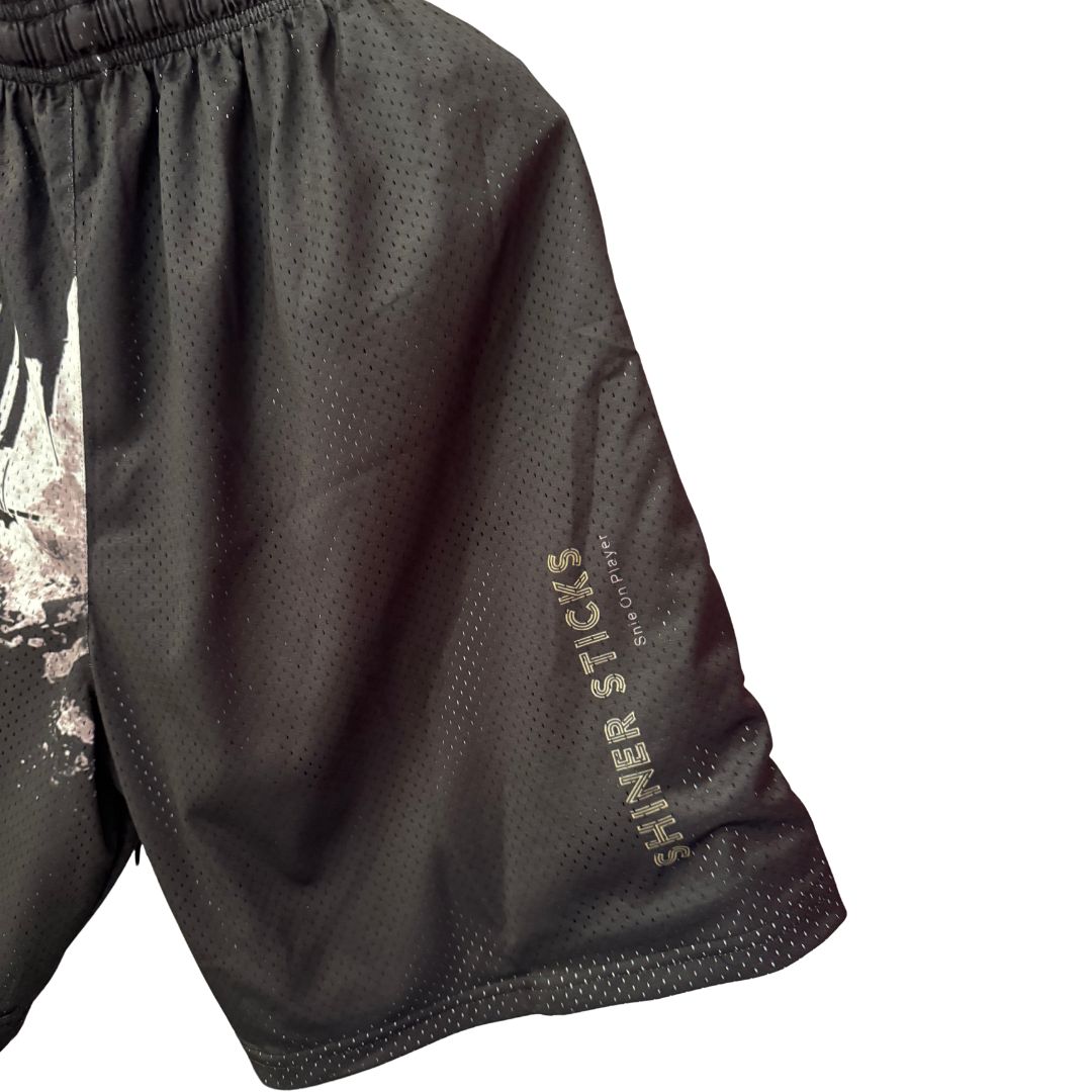 Singapore Skyline Mesh Athletic Shorts image 5