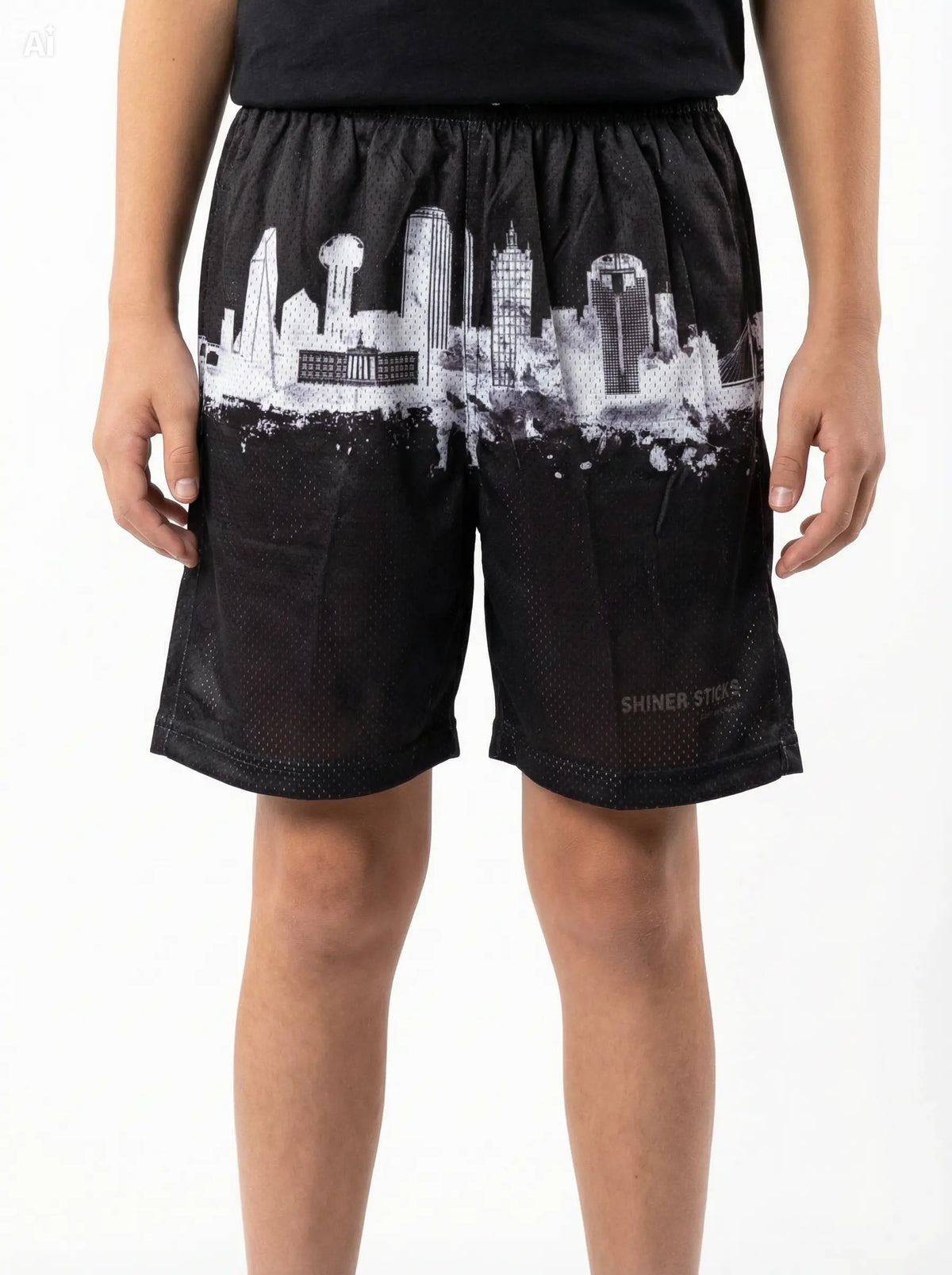 Dallas Skyline Mesh Athletic Shorts image 0