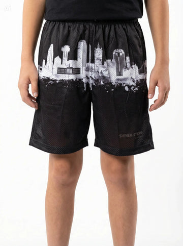 Dallas Skyline Mesh Athletic Shorts image 0