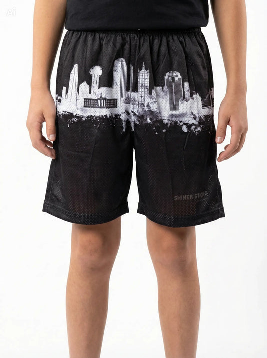 Dallas Skyline Mesh Athletic Shorts image 0
