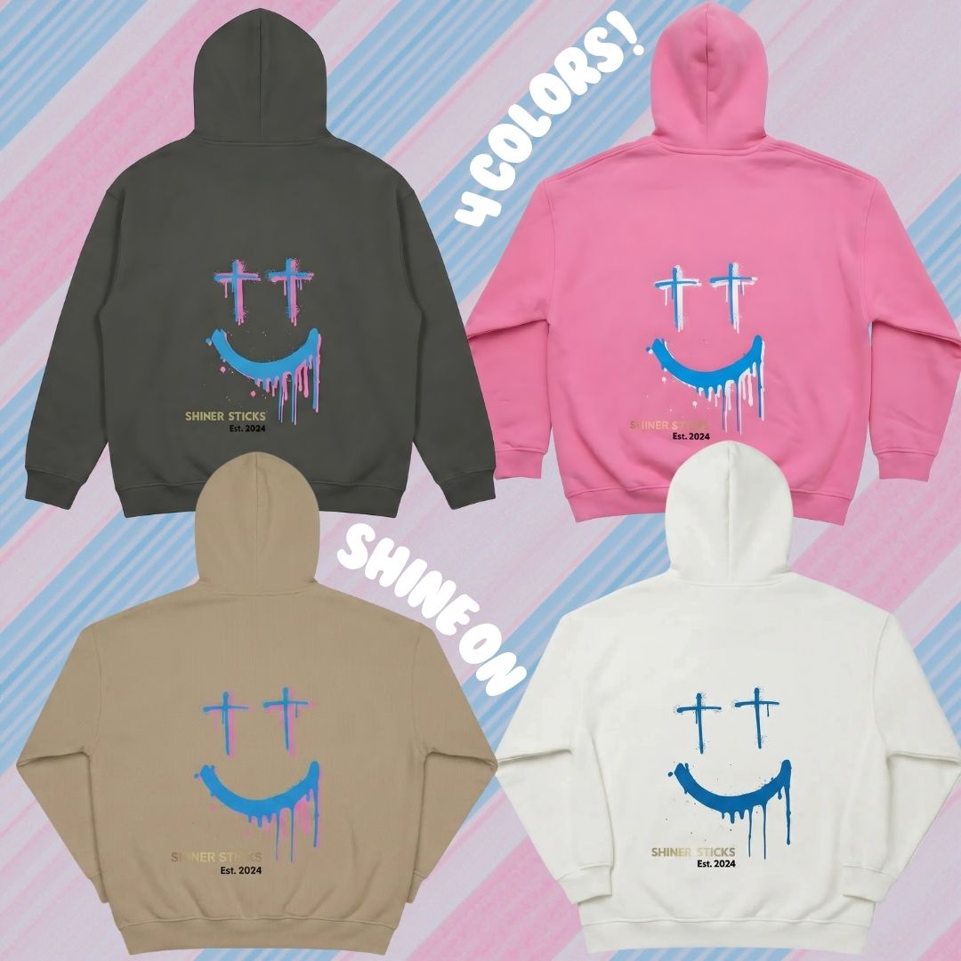 Fleece-Lined Oversized Hoodies [Dark Grey | White | Khaki | Pink] image 1